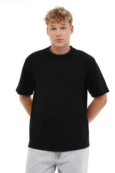 Lumberjack   5W ML NECK 11BS60 5PR Erkek Siyah T-Shirt - 102054775 ürün görseli 1