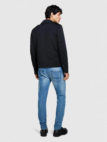 Sisley   Pamuk Karışımlı Yıkama Efektli Skinny Fit Denim Pantolon Erkek Siyah Mix Pantolon - 324P4Y7V576L9 ürün görseli 1