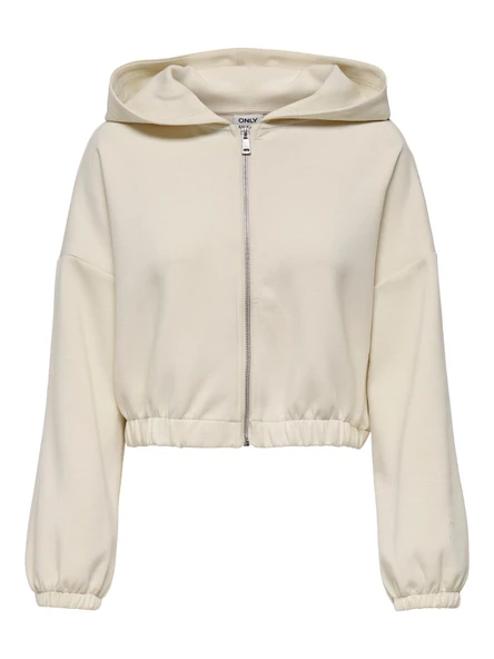 Only   ONLSCARLETT LIFE LS ZIP HOOD SWT NOOS Kadın Gri Sweatshirt - 15346449 ürün görseli 1