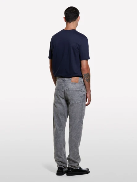 Sisley   %100 Pamuk Vintage Efektli Regular Fit Pantolon Erkek Beyaz Pantolon - 325A4JPDSE02I ürün görseli 1