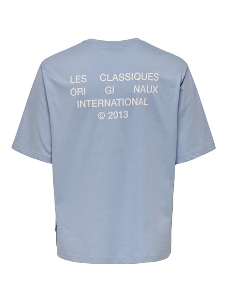 Only & Sons   ONSLES CLASSIQUES RLX PRINT SS TEE Erkek Mavi T-Shirt - 22030601 ürün görseli 1