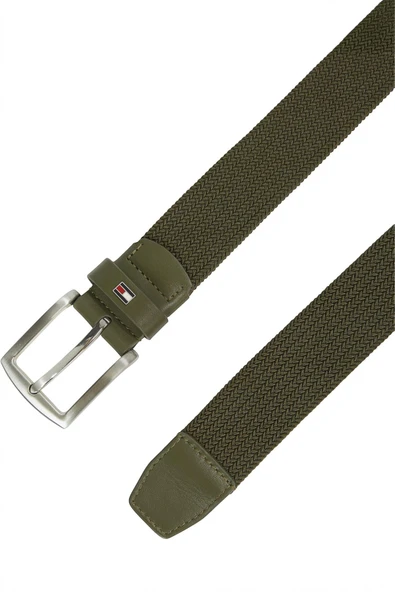 Tommy Hilfiger   DENTON ELASTIC 3.5 Erkek Yeşil Kemer - AM0AM13354 ürün görseli 1