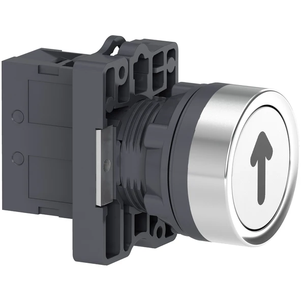 Schneider Electric XA2EA3341 Beyaz Ok İşaretli Yaylı Buton ürün görseli 1