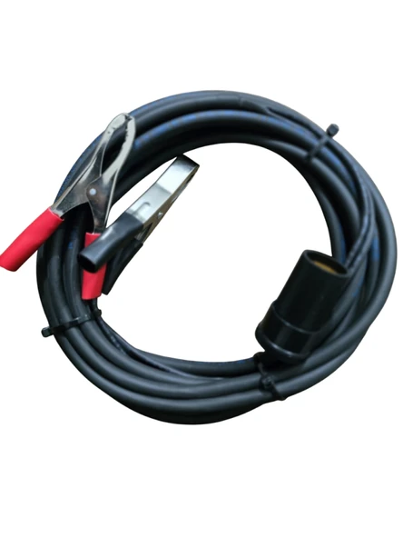 Aküden Bağlantılı Araç Çakmaklık Uzatma Kablosu Akü Maşalı 12-24V/16A 2 X1,5mm TTR Bakır 5Mt-Siyah ürün görseli 1