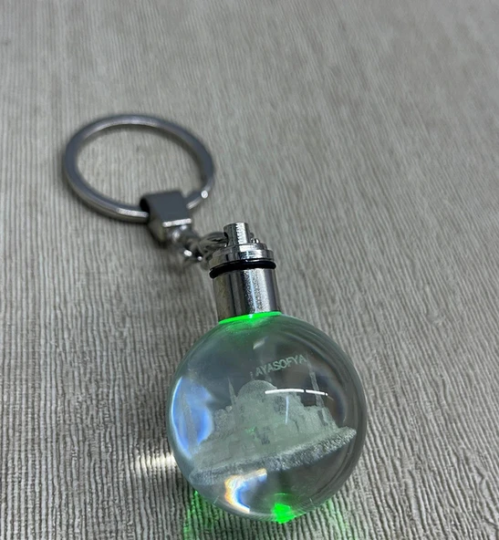 Ledli Ayasofya Tasarımı Kristal Anahtarlık Liv1003 ürün görseli 1