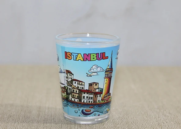 İstanbul Temalı Cam Shot Bardak Liv558 ürün görseli 1
