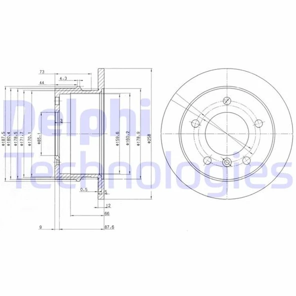 Fren Dıskı Arka Mercedes W463 B901>B904 . Vw Lt 28-35-46 A9014230812-2D0501601 ürün görseli 1