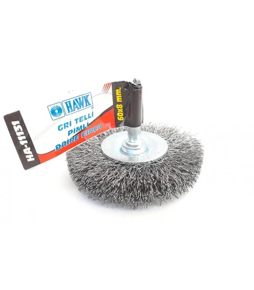 Hawk HA11131 Pimli Gri Tel Daire Fırça 60x8 mm ürün görseli 1