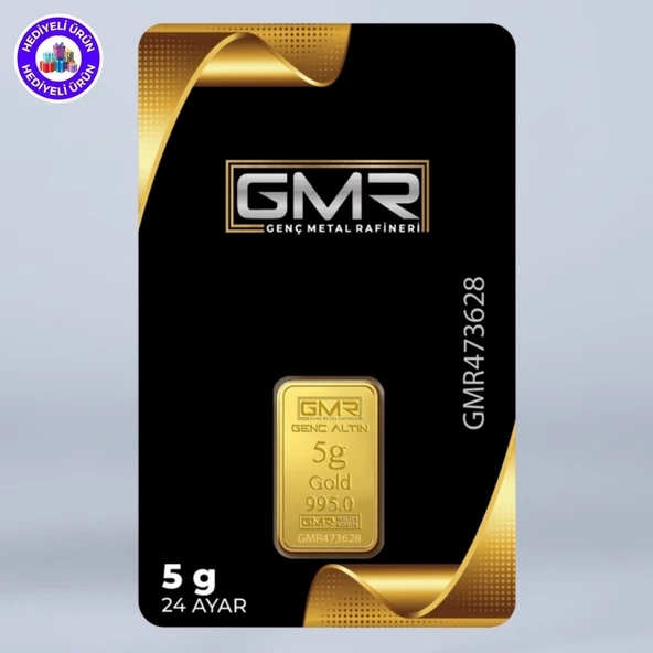 E-Gümüş 5gr. 995 24 Ayar Külçe Altın ürün görseli 1