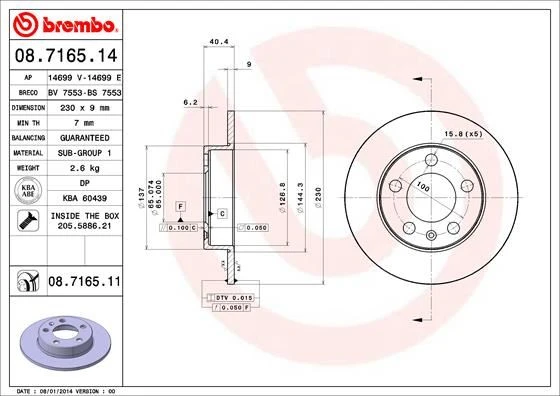 Fren Dıskı Arka Vw Golf 98-06 Polo 02- Audı A1 19- Seat Ibıza 02- -232 90 5 100 1J0615601N ürün görseli 1