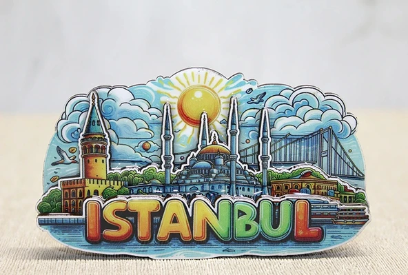 Ahşap İstanbul Temalı Magnet Liv201 ürün görseli 1