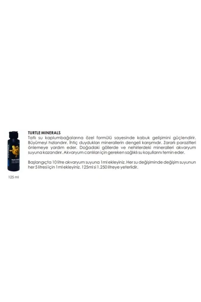 Crystalpro Turtle Mineral 125ml Skt :01/2029 - Resim 2