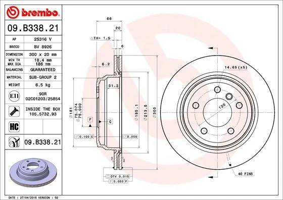 Fren Dıskı Arka Bmw E87 E90 E84 34216864901-34216764653-34216855008 ürün görseli 1