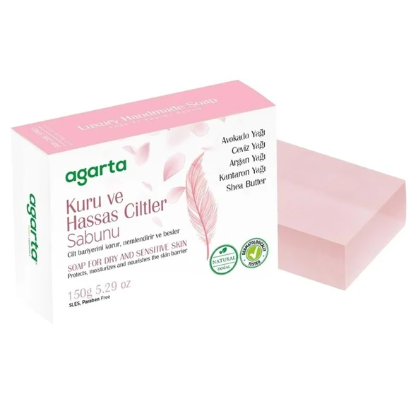 Agarta El Yapımı Doğal Sabun 150GR Kuru ve Hassas Ciltler ürün görseli 1