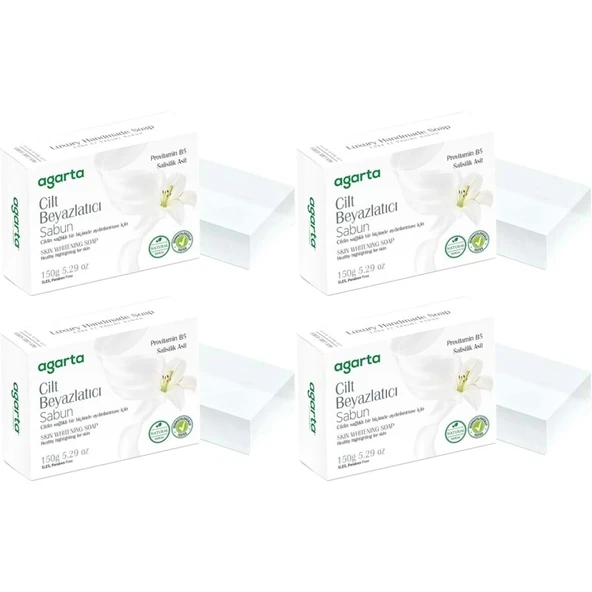 Agarta El Yapımı Doğal Sabun 150GR Cilt Beyazlatıcı (4 Lü Set) ürün görseli 1