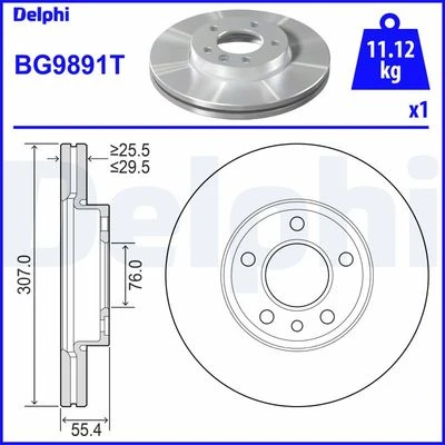Fren Diski Tekli Paket . Delikli Ön Vw Caravelle. Multıvan. Touareg. Transporter 10/2002 > 7E0615301D-7H0615301D-JZW615301E ürün görseli 1