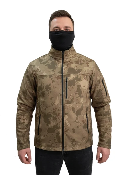 TSK KAMUFLAJ DESEN TAKTİK POLAR MONT AVCI MONT 6 CEP ürün görseli 1
