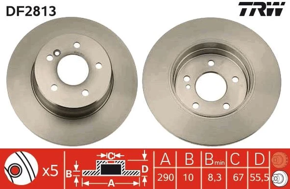 Fren Dıskı Arka Mercedes W203 Cl203 S203 C209 A209 A2104231012 ürün görseli 1