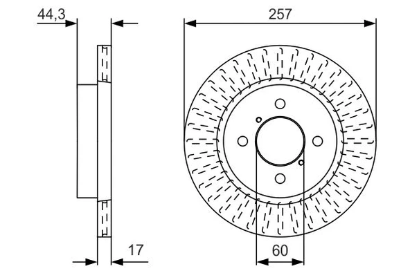 Ön Fren Diski Hava Kanallı Chery Kımo 1.3L Sqr473f 08-14 - 257 Çap X 4 Bijon Adet Disk Fiyatıdır S213501075 ürün görseli 1