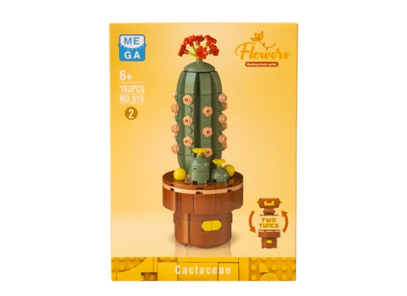 Building Block Flower 192 Parça Kaktüs - Resim 2