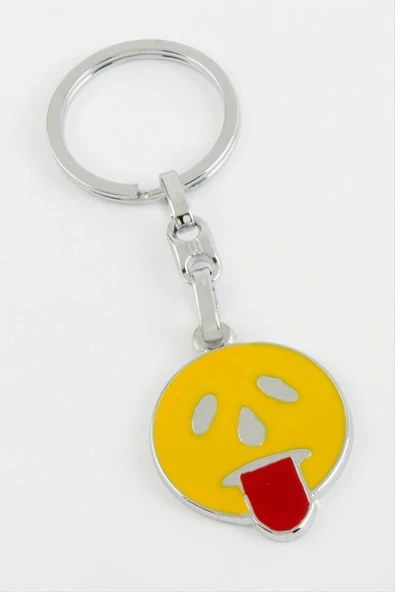 Dil Çıkaran Emoji Metal Anahtarlık ürün görseli 1