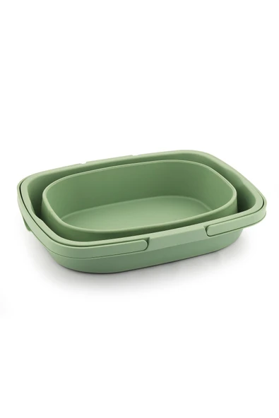 Katlanır Piknik Sepeti Masalı Yeşil - Resim 4