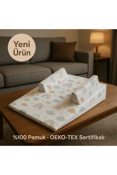 Bebek Reflü Yatağı – %100 Pamuk, Oeko-tex Sertifikalı, Yıkanabilir Kılıf- Boğulma Karşıtı ürün görseli 1