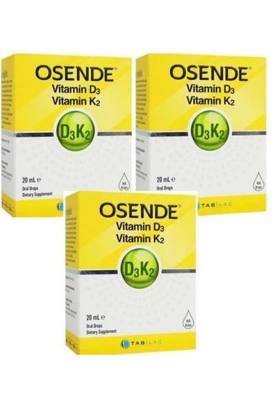 Osende Vitamin D3K2 20 ml 3 Adet ürün görseli 1