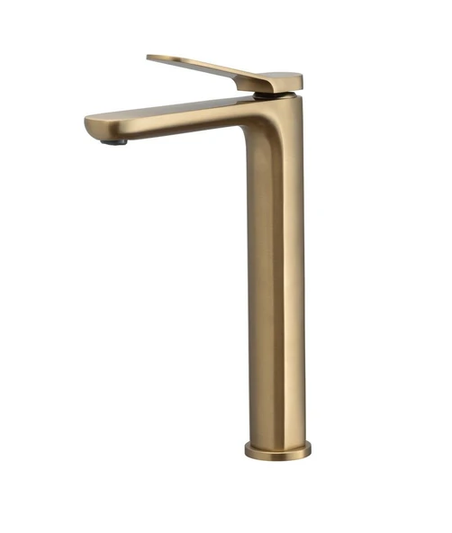 Orka Moderna Yüksek Lavabo Bataryası / Fırça Altın MDR73107BG ürün görseli 1