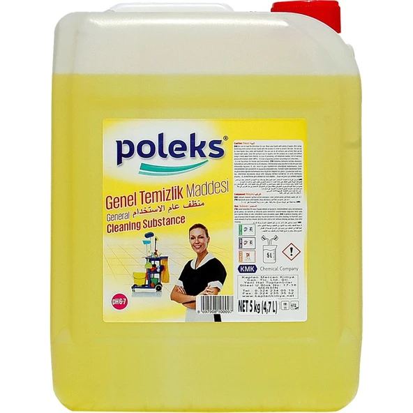 Poleks Yüzey Temizleyici Yoğun Parfümlü Fresh 4 x 5 lt= 20 lt ürün görseli 1