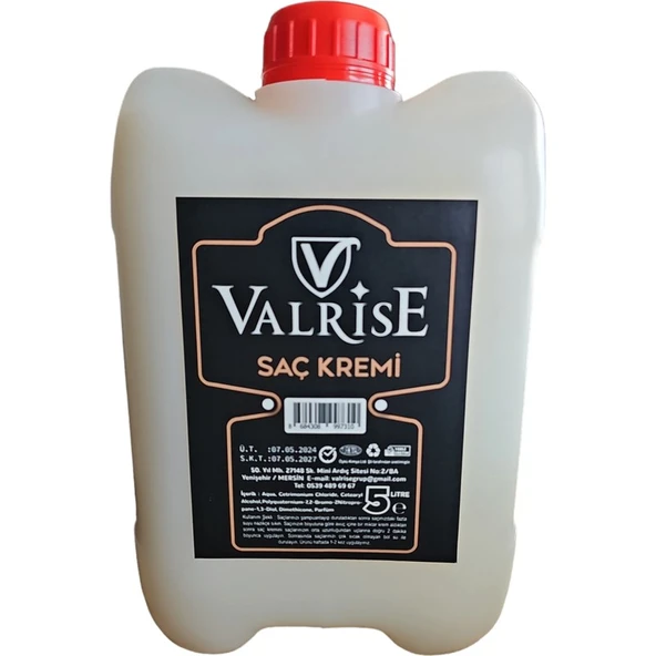 Valrise Saç Kremi 5 Litre Profesyonel Üstün Kalite ürün görseli 1