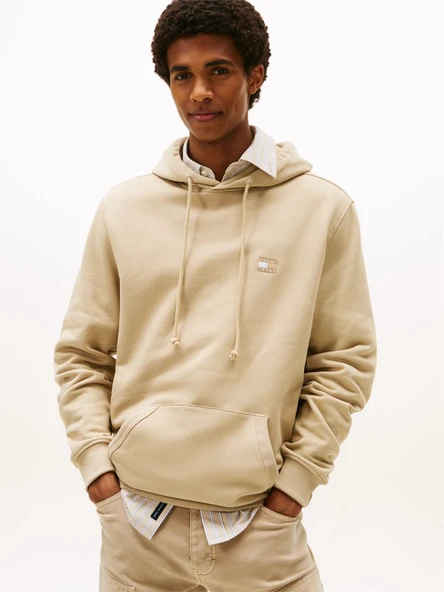 Tommy Hilfiger   TJM REG BADGE HOODIE EXT Erkek Yeşil Sweatshirt - DM0DM20258 ürün görseli 1