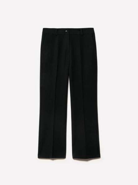 Sisley   Streç Viskozlu Fransız Cepli Pantolon Kadın Siyah Pantolon - 325P4KVXLE02X ürün görseli 1