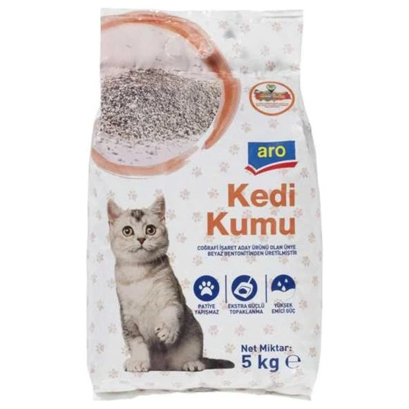 Aro Bentonit Kedikumu 5 kg ürün görseli 1