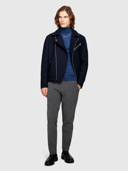 Sisley   Yün Karışımlı Slim Fit Kazak Erkek Pembe Kazak - 323A11BAS200A ürün görseli 1