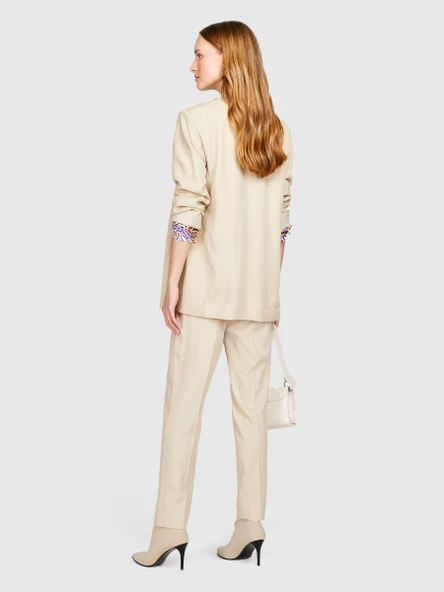 Sisley   %100 Liyosel Kemerli Jogger Pantolon Kadın Vizon Pantolon - 323A4BJFLF00S ürün görseli 1