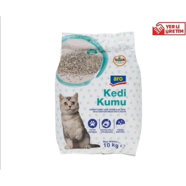 Aro Kedi Kumu Bentonit Marsilya Kokulu 10 kg ürün görseli 1
