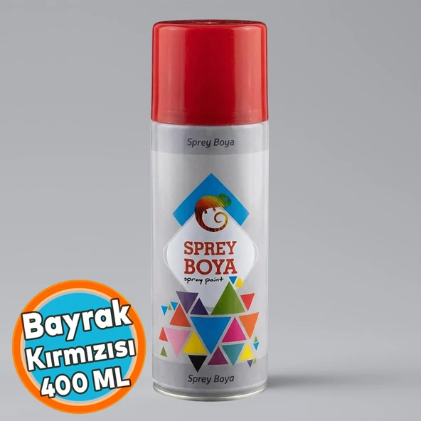 Sprey Boya BAYRAK KIRMIZI 400 ml Metal Ahşap Beton Yüzeylere Uygun Hobi Dekoratif Amaçlı Sprey Boya ürün görseli 1