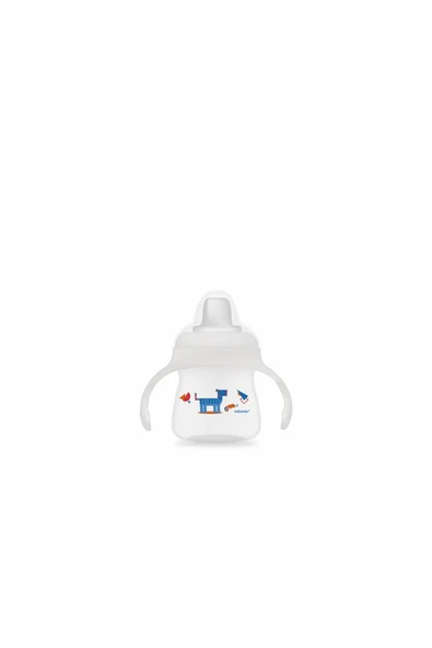 Bebedor Damla Akıtmaz Yumuşak Uçlu Alıştırma Bardağı 150ml Mavi Aslan 8507 ürün görseli 1