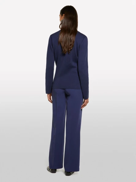 Sisley   Viskoz Karışımlı Normal Bel Bol Paça Pantolon Kadın LACİVERT Pantolon - 325P4KVXLF02I ürün görseli 1