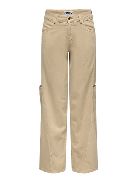 Only   ONLPRIME HW WIDE CUT PANT CC PNT Kadın Gri Pantolon - 15338608 ürün görseli 1