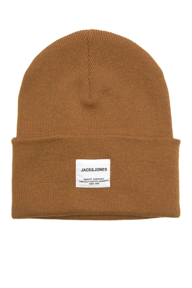 Jack & Jones   Jaclong Knit Beanie Noos Erkek Kahverengi Bere - 12150627 ürün görseli 1