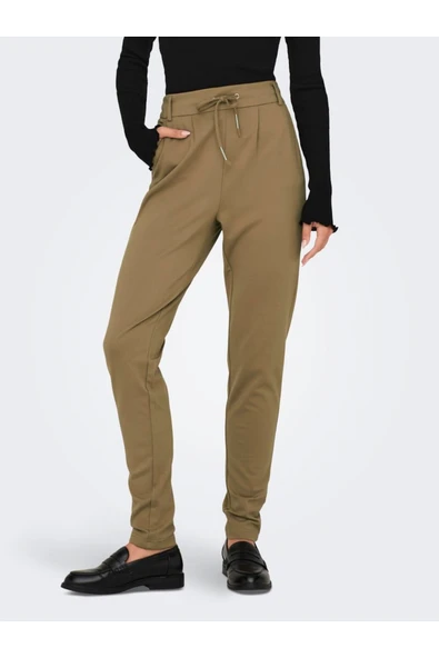 Only   ONLPOPTRASH LIFE EASY COL PANT PNT NOOS Kadın Kahverengi Pantolon - 15115847 ürün görseli 1