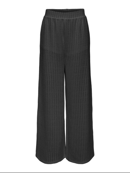 Only   ONLFREYA STRAIGHT PANT JRS Kadın Siyah Pantolon - 15349329 ürün görseli 1