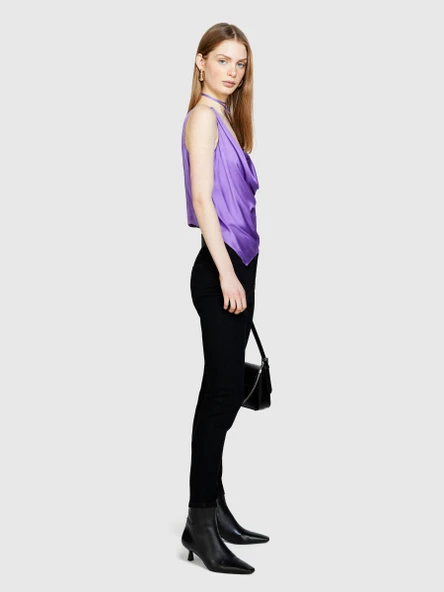 Sisley   Streç Pamuklu Yüksek Bel Skinny Fit Denim Pantolon Kadın 811 Pantolon - 324P44PMLE01K ürün görseli 1