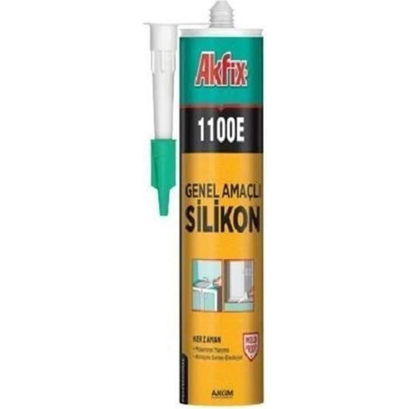 Akfix 1100E Şeffaf Silikon 280 gr - Resim 2