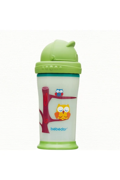 Bebedor Karanlıkta Parlayan Pipetli Alıştırma Bardağı 240 ml ürün görseli 1