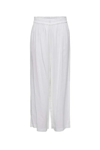 Only   ONLTOKYO HW LINEN BLEND ST PANT PNT NOOS Kadın Bej Pantolon - 15259590 ürün görseli 1