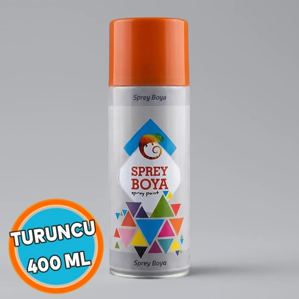 Sprey Boya TURUNCU 400 ml Metal Ahşap Plastik Beton Yüzeylere Uygun Hobi Dekoratif Amaçlı Sprey Boya ürün görseli 1