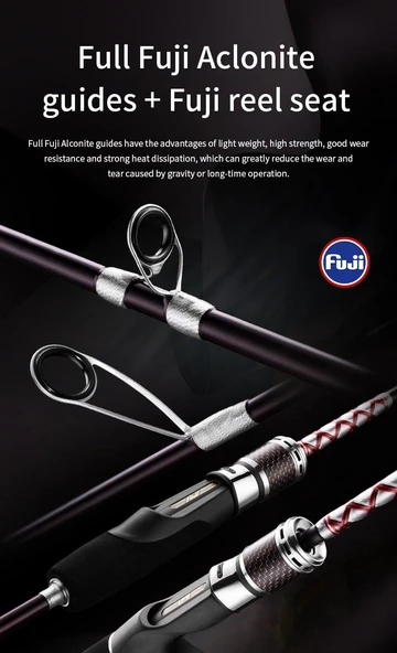 Ecooda Haiz Solid 188cm 100-200g Slow Jigging Kamışı - Resim 2